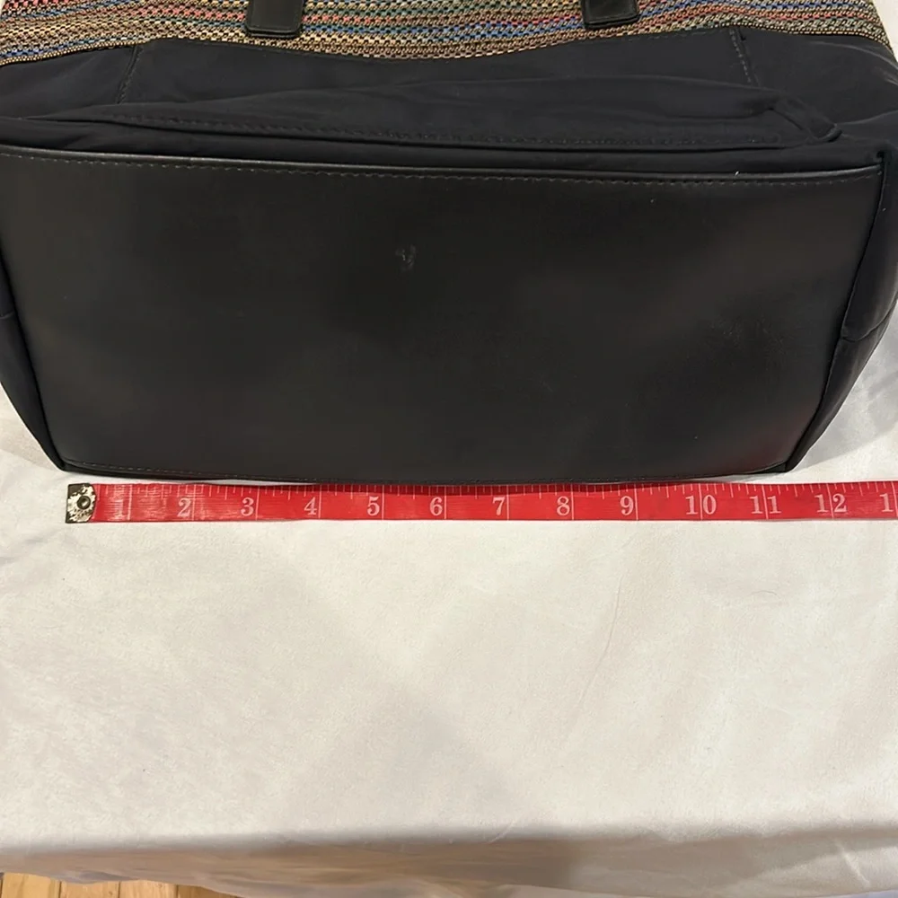 Calvin Klein Nylon purse with multi-colored band. - Picture 5 of 10